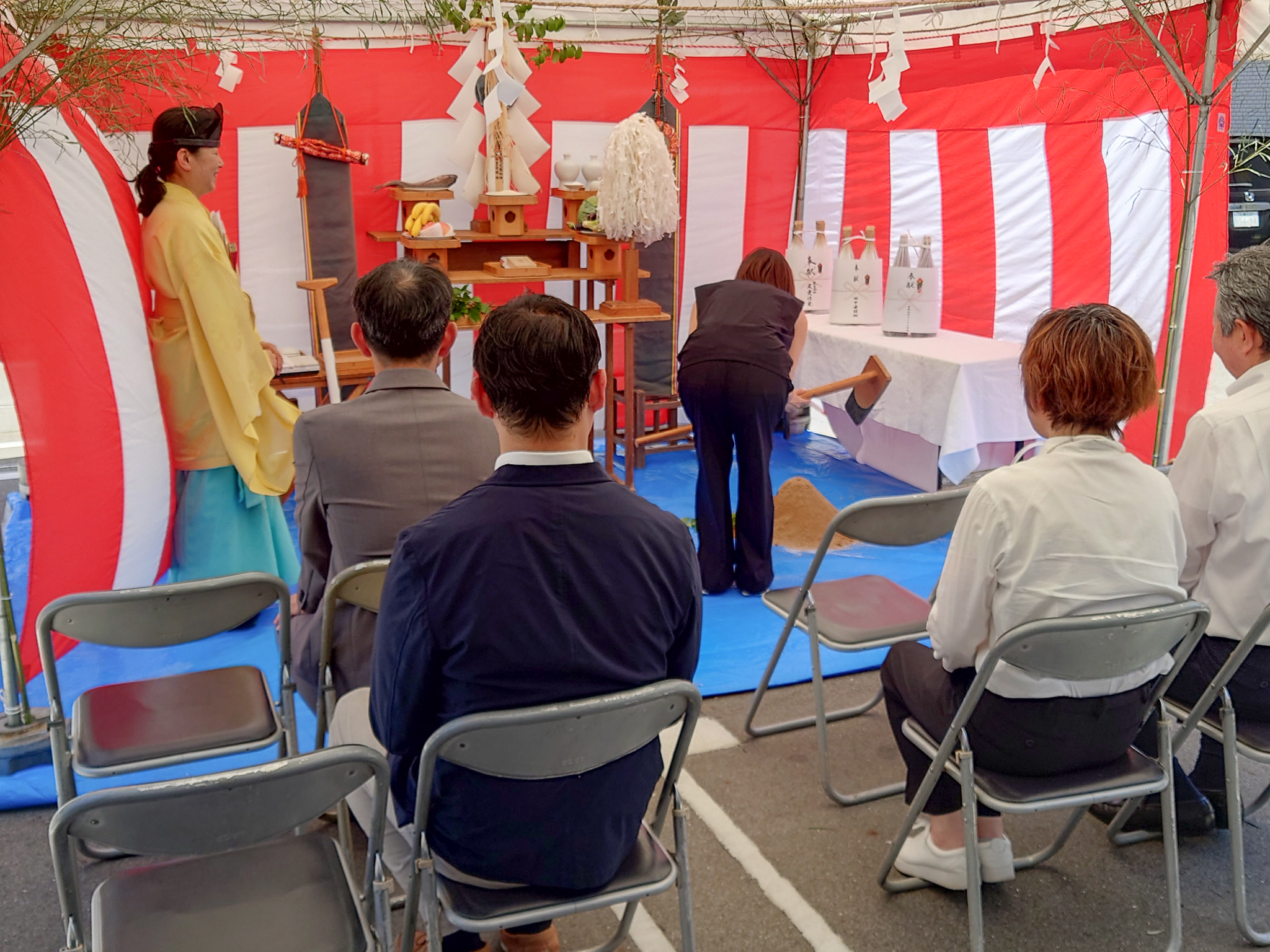 五日市駅前Nビル新築工事　-地鎮祭-